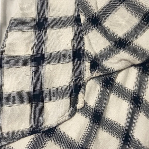 Hollister Flannel Cross Wrapped Blouse Sz M - Picture 10 of 10